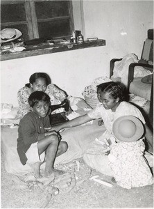 Young people's hostel during the floods, in Madagascar