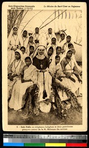 Indigenous postulants and Mistress of Novices, Rajasthan, India, ca.1920-1940