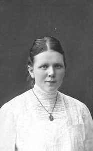 Missionary Nurse Ida Bindslev born Witt. Language studies Madras and Bangalore, 1910-1912. Tiru