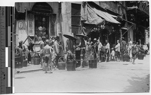 Street scene in Hong Kong, China, ca.1920