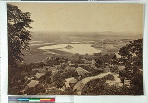 Lac Anosy seen from Ambatovinaky, Antananarivo, Madagascar, ca.1870