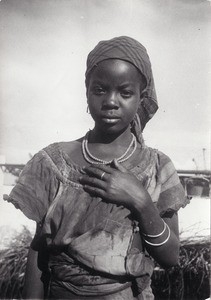 Bamum girl, in Cameroon