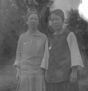 Chiang Pao Chen and Astrid. Astrid Poulsen, born 20.11.1890. Sent out as a missionary and teach