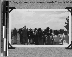 Daniel Schärf is greeting the old parish of his father, South Africa East, 1933-12-31