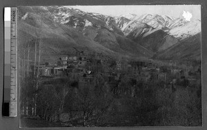 Town surrounded by mountains, Ing Tai, Fujian, China, ca. 1910