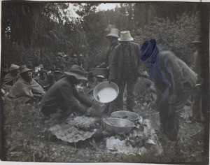 Lunch time during the Jubilee at Morija