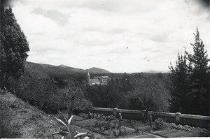 The mission station and the Church of Ambositra, in Madagascar