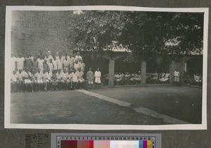 Pupils and staff, Domasi School, Malawi, ca.1926