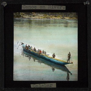 "Canoe on River", Calabar, late 19th century