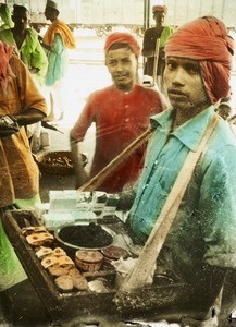 Sweet seller, India, ca. 1920