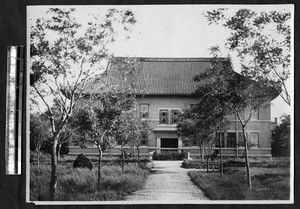 Hall at School of Theology, Jinan, Shandong, China, ca.1940