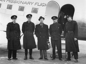 Missionary plane "Ansgar" that brought Scandinavian missionaries home from China, 1945-46, afte