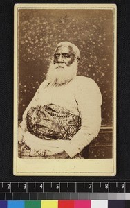 Portrait of Thakombau, ex-king of Fiji ca. 1874