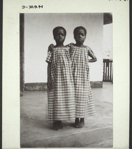 Twin sisters in Aburi Boarding School