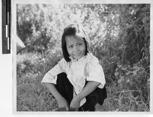 A Chinese Catholic girl at Beijie, China, 1947