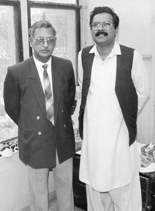 Pakistan 1990. Right: Rev. Humphrey Safaraz Peters. Manager of the Mental Health Centre. From 2