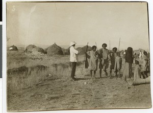 Afar people near the railway station, Ethiopia, 1927