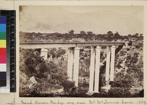 View of Grand Riviere bridge, Mauritius, 1869