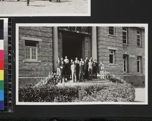 Staff of Wesley Middle school, Wuhan, China, ca. 1937