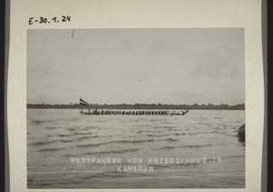 War-canoes racing in Cameroon