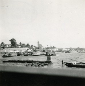 Harbour of Douala, in Cameroon