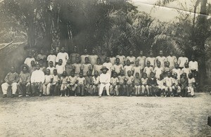 Pupils of a mission school, in Gabon