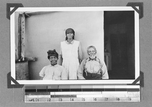 An old couple in Bersheba, Enon, South Africa, 1934