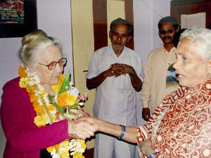 Pens. missionær Kæthe Andersen, Gunupur, Øst Jeypore, Indien. 90 års fødselsdag, 17. december 2007