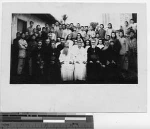 The consecration of Bishop Lesinski at Meixien, China, 1947