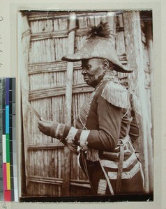 Bara Chief Ramieba, Bara, Madagascar, 1901