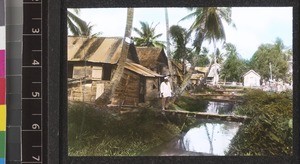 Village scene on Essequibo river, Guyana, ca. 1934