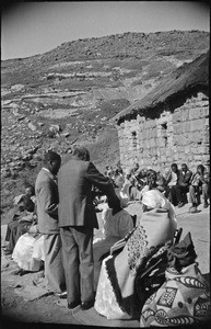 A native pastor baptizing an African woman