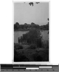 Fish trap at the Kiwira near Ipyana, Tanzania