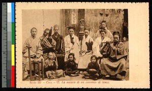 Musicians at the monastery, China, ca.1920-1940