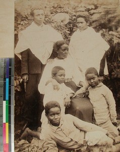 Estera Radafy and her five brothers, Antananarivo, Madagascar, 1898