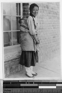 Girl and her brother, Korea, 1933