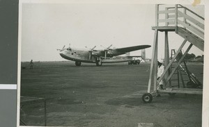 A British Overseas Airways Corporation Aircraft, Lagos, Nigeria, 1950