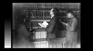 The stacks of the chemistry library, Chengdu, Sichuan, China, ca.1944