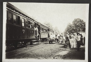 Bahnsteig bei Kumase