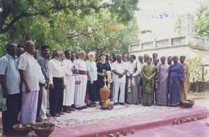 Tiruvannamalai, Tamil Nadu, South India. Dedication of the Dialogue Centre Quo Vadis, 2003. In