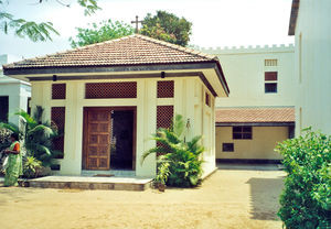 Kapellet, Siloam Pigekostskole, Tirukoilur, Tamil Nadu, Sydindien, marts 2001