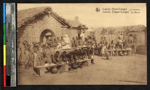 Women washing clothes, Lukulu, Congo, ca.1920-1940