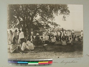 Johannes Johnson is the school examiner, Ampartrana, Madagascar, 1905