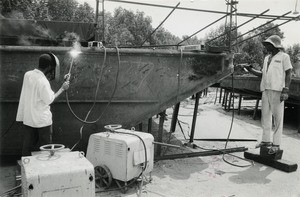 Shipyard, in Libreville, Gabon