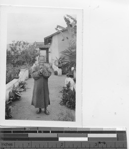 A former Buddhist priest at Sac Tsin, China, 1935