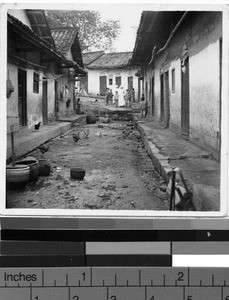 Village street, Kaying, China, ca. 1940