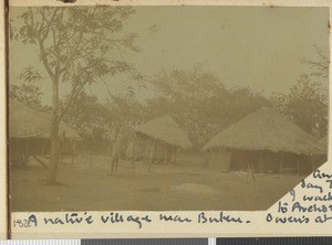 Indigenous village, Butere, Nyanza province, Kenya, 1918