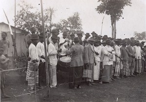 Brass-band of the Bible school of Ndoungue, in Cameroon