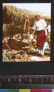 Medical stall at a village market, Nigeria, s.d