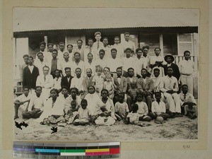 Catechist students taking a course, Toliara, Madagascar, ca.1936